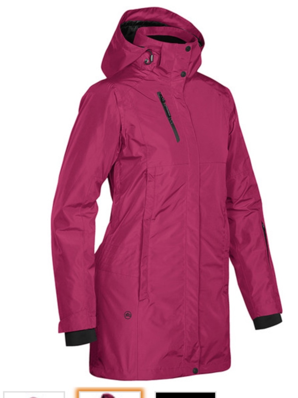 Stormtech Meridian H2 Xtreme Long Storm Shell Hooded Jacket Vented Women’s M